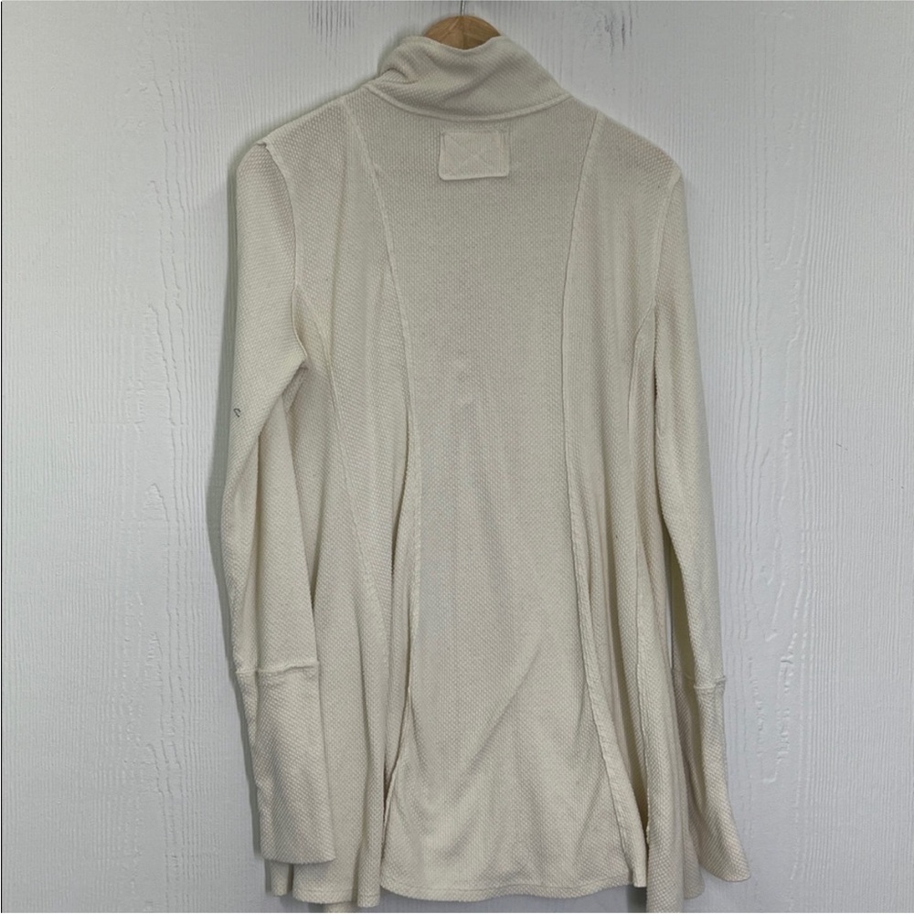 NWT We The Free Made Of Dreams Ivory Thermal Half Button Blouse Size Large - Picture 13 of 13